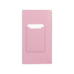 RB1087CI | Brillen-/Smartphone-Halter mit Schultergurt, hergestellt in Italien aus echtem, glattem, mattem Leder. Lila Farbe