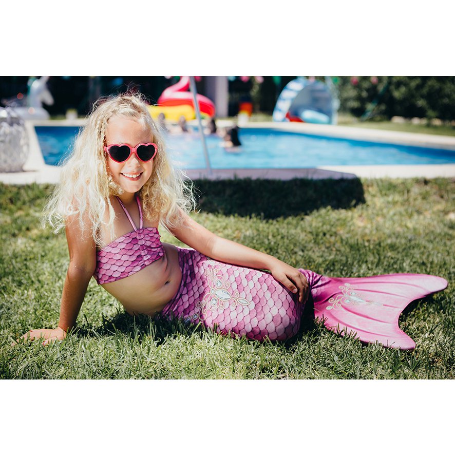 Kuaki Mermaids – Meerjungfrauenschwanz-Set Prinzessin – XS – 8 Jahre