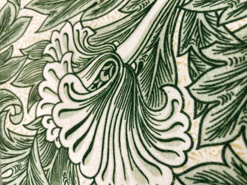 Vintage William Morris Green Tulip Pudebetræk | WIM012