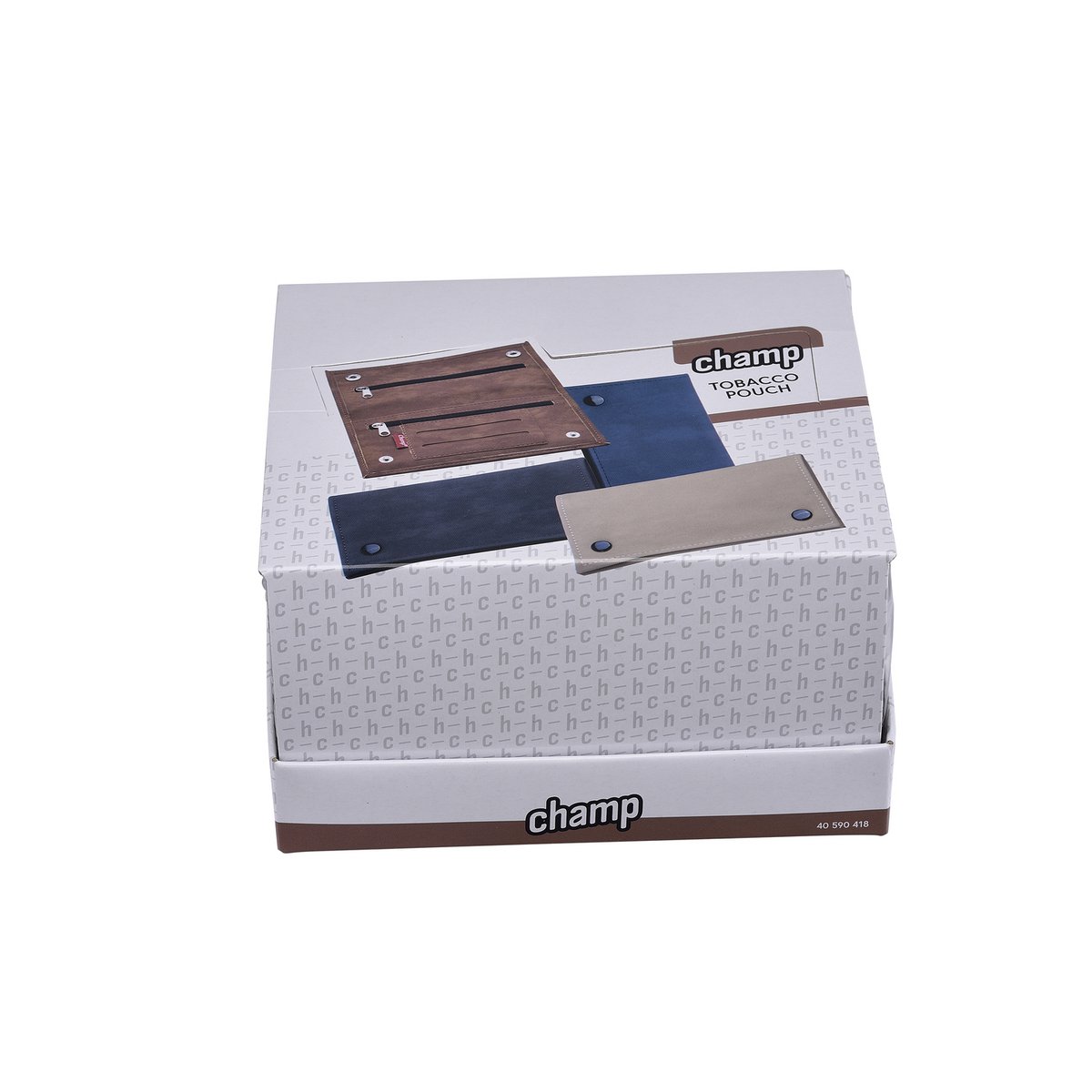Display of 12 smoker pouches