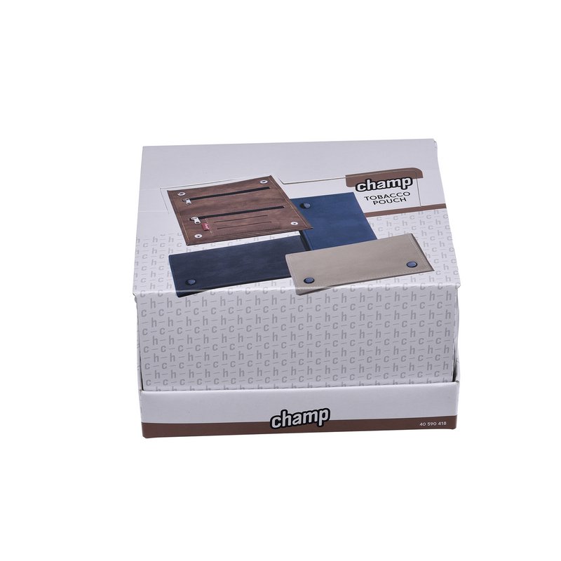 Display of 12 smoker pouches