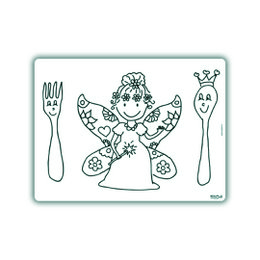 Mantel individual recolorable Hada Mariposa