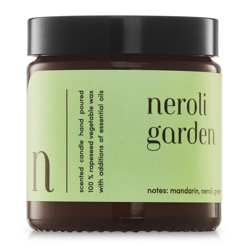 Duftkerze „Neroli Garden“, 100 % natürliches Rapswachs, 120 g