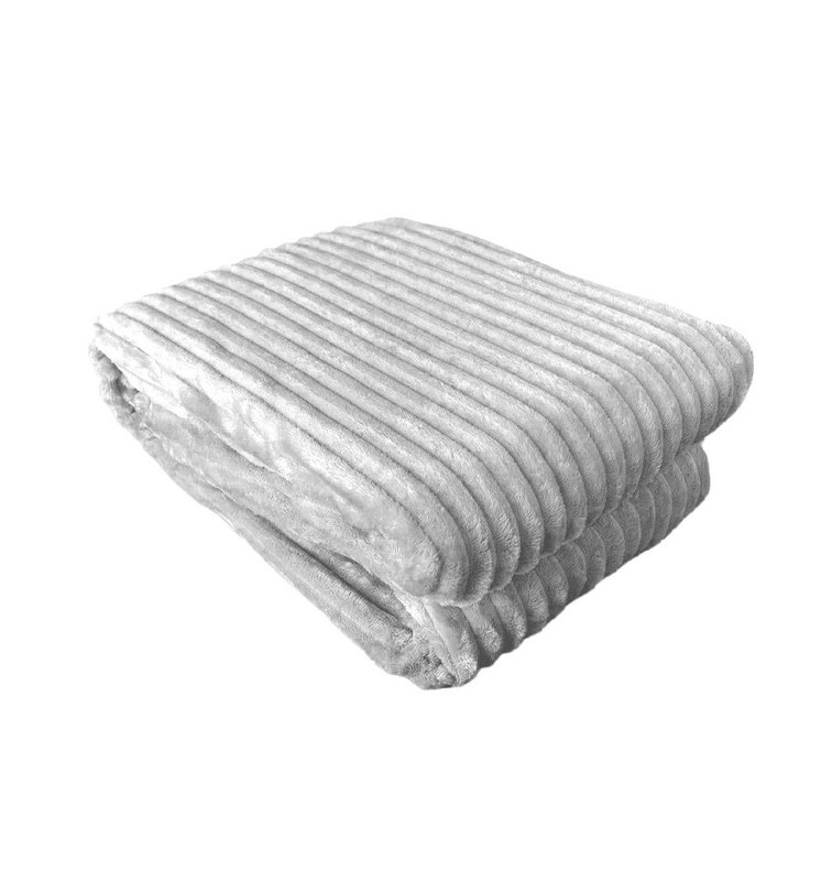Koset tæppe i ledningsoptik »Boligloft 200x150 cm» Dagligt tæppe med antipillende effekt »Varmt sofa loft