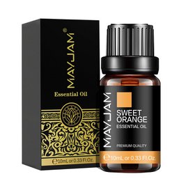 MAYJAM 10ML Lavender Lemongrass Jasmine Vanilla Eucalyptus Rose Lemon Essential Oil For Humidifier Diffuser Candle Making