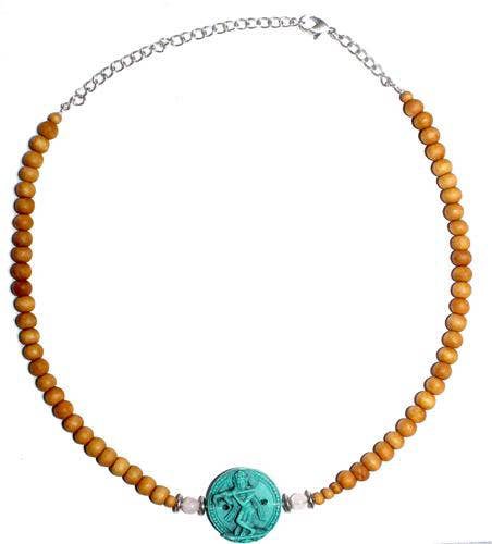 Chocker Sándalo -Turquesa Krishna