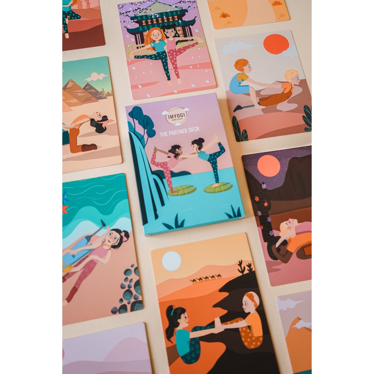 Partner-Yoga-Karten für Kinder – Weihnachtsgeschenk