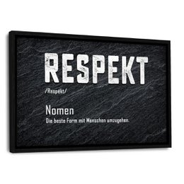 Definition af respekt - Aluminium Dibond Image