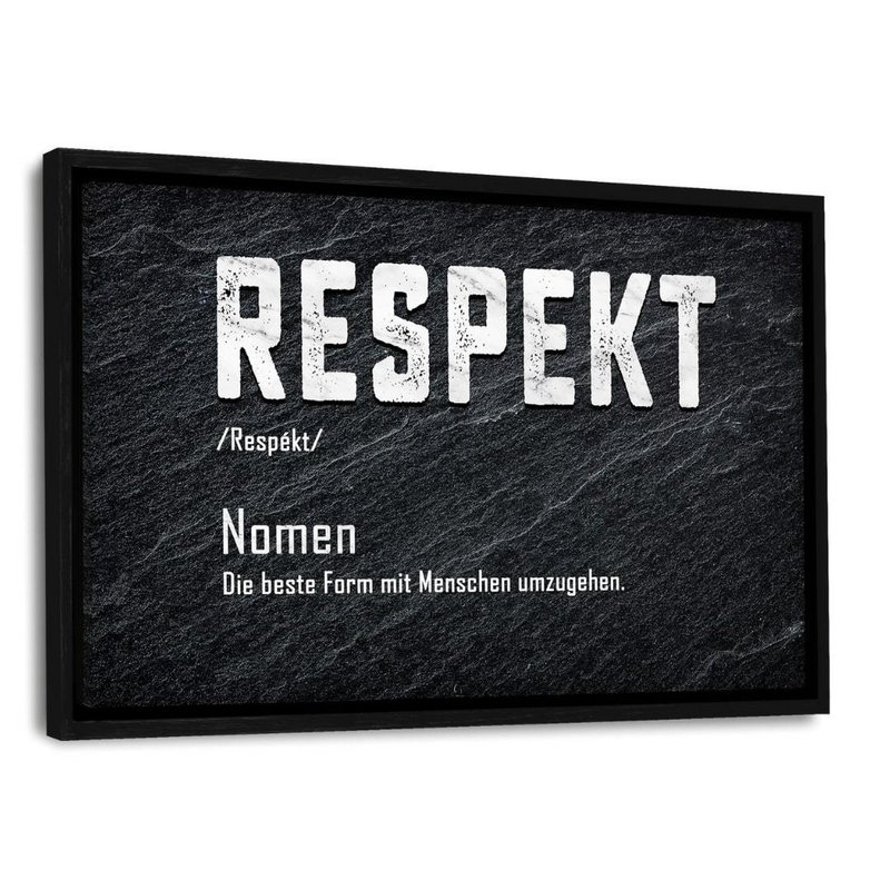 Definition af respekt - Aluminium Dibond Image