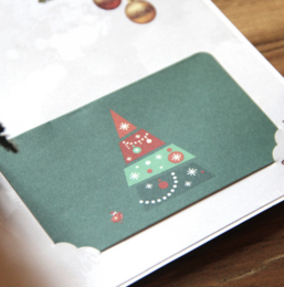 Popup Christmas Card 3D Christmas tree with presents pop up Christmas card with Message Panel