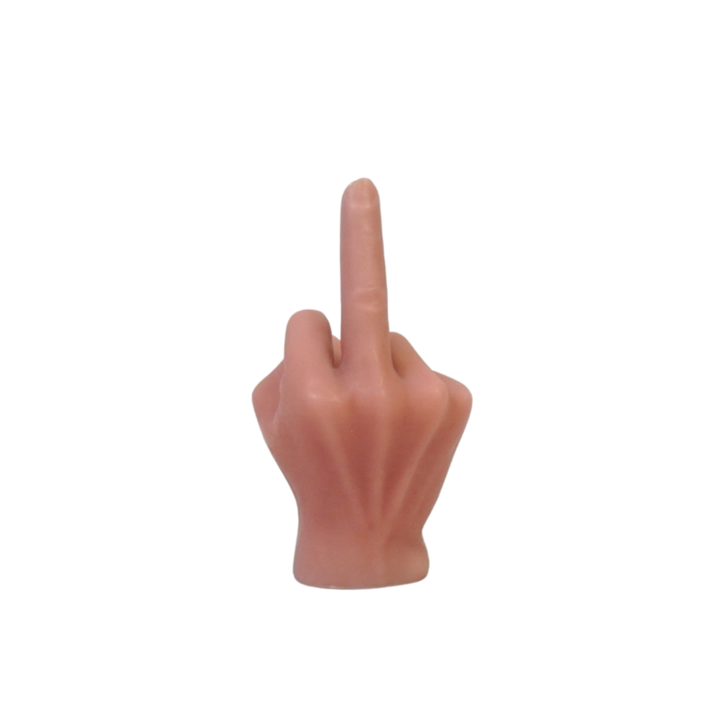 Kerze -Middle -Finger - Wachs - Pink - 310 Gramm - 10x9x17cm