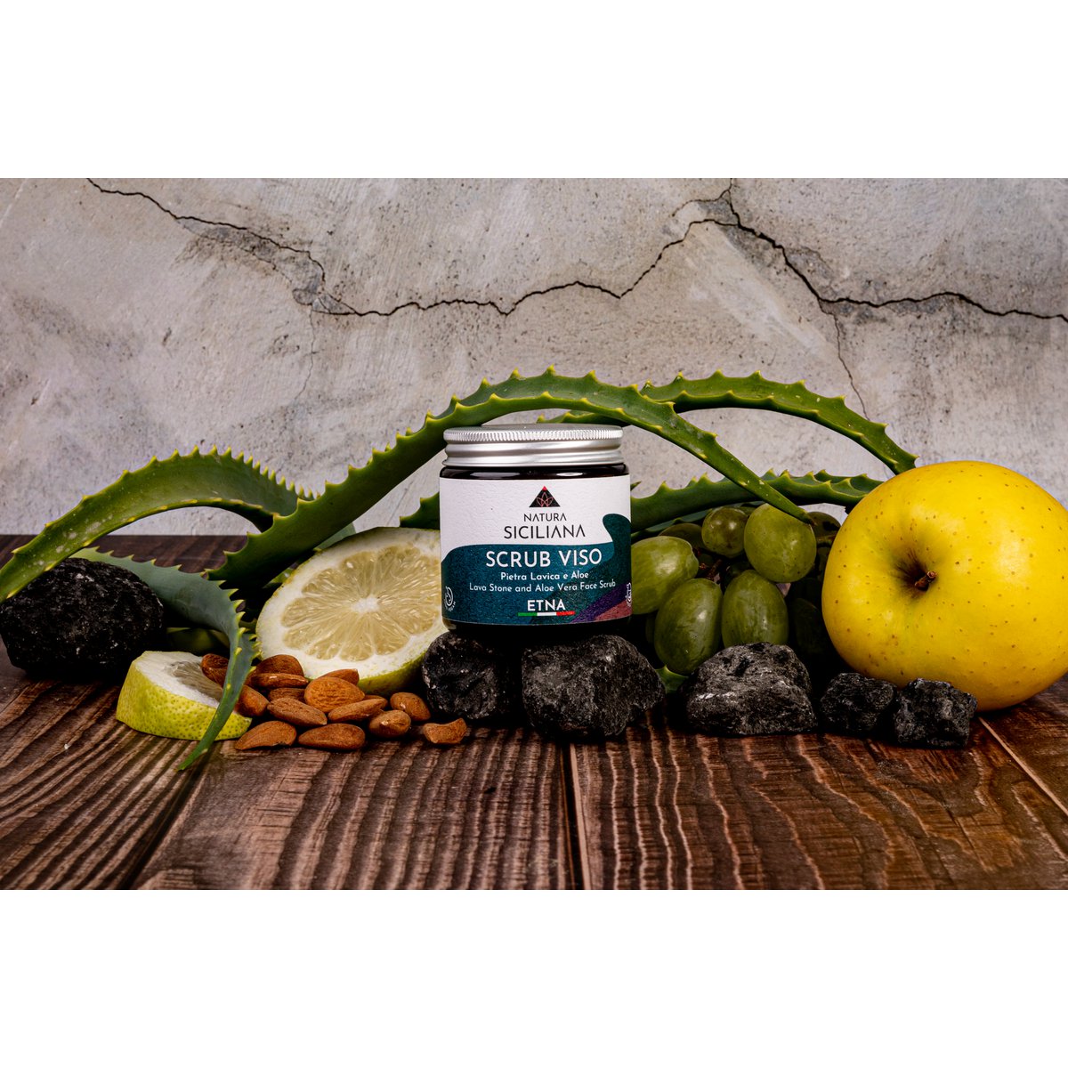 Face Scrub Lava Stone and Aloe