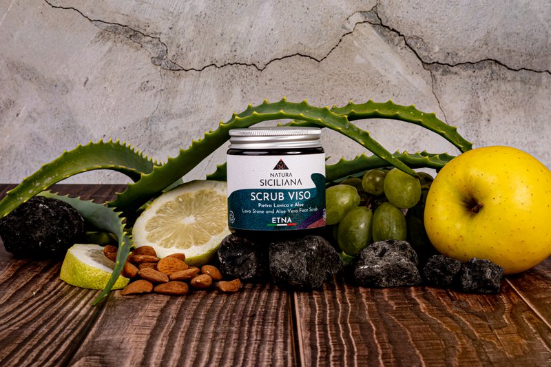 Face Scrub Lava Stone and Aloe