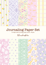 Ensemble de papier scrapbook journaling - 10 feuilles A5 impression/motifs