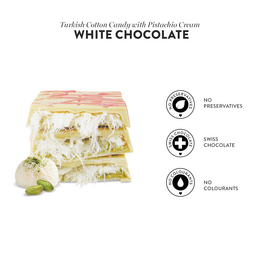 Angel’s Hair White Chocolate Pistachio & Algody Candy, 90G