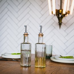 Reed Oil Bottle 30 CL, clear, Brut Homeware