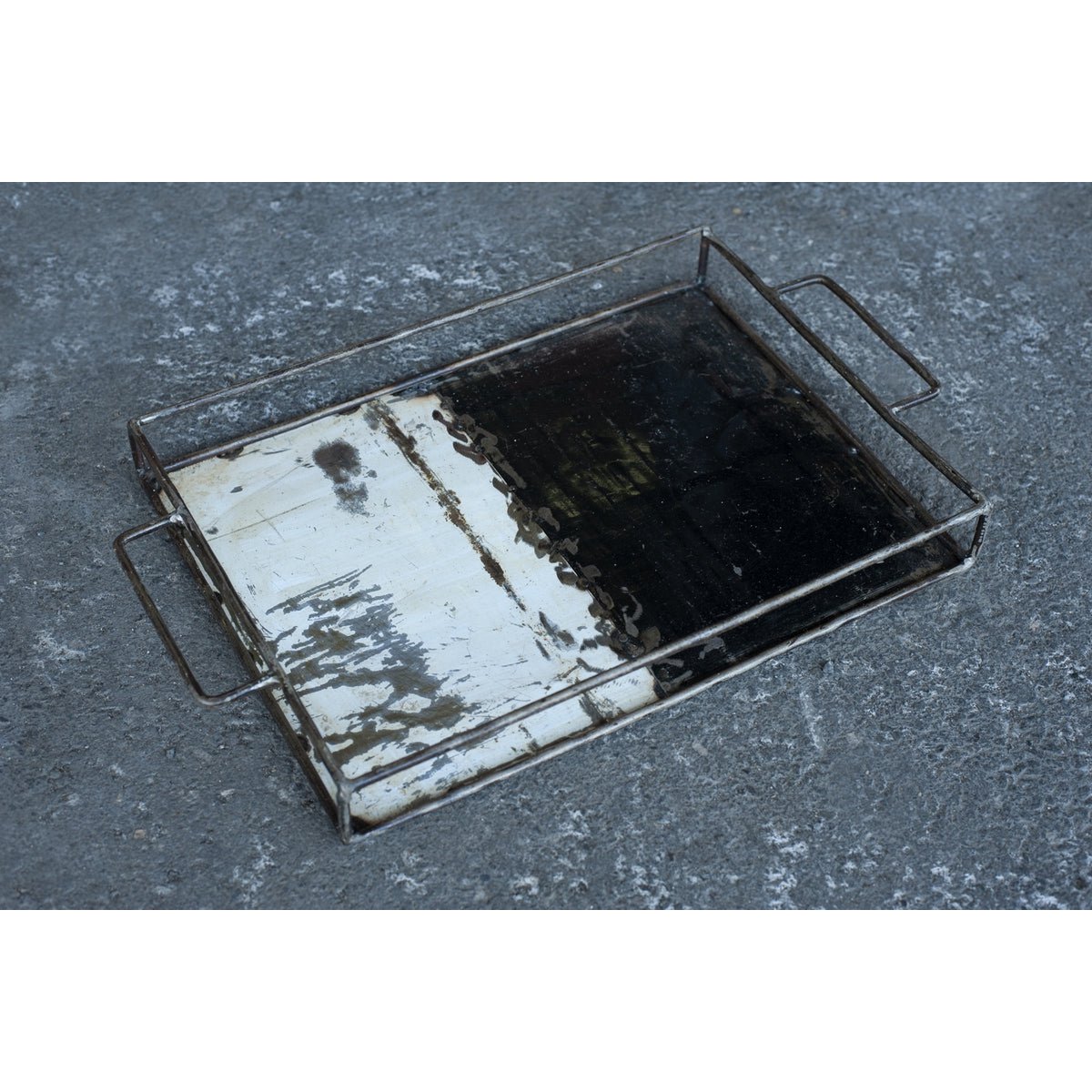 Upcyclingbakke lavet af genbrugte olietønder | Størrelse S (30*20cm) | forskellige farver