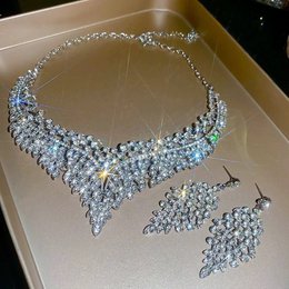 Grand Cascade Crystal Bridal Jewelry Set