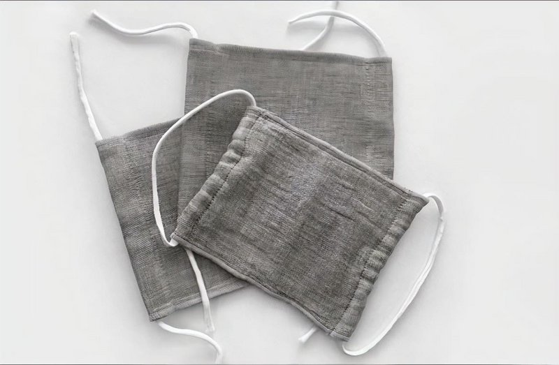 ORGANIC protective mask infused with binchotan charcoal X 2