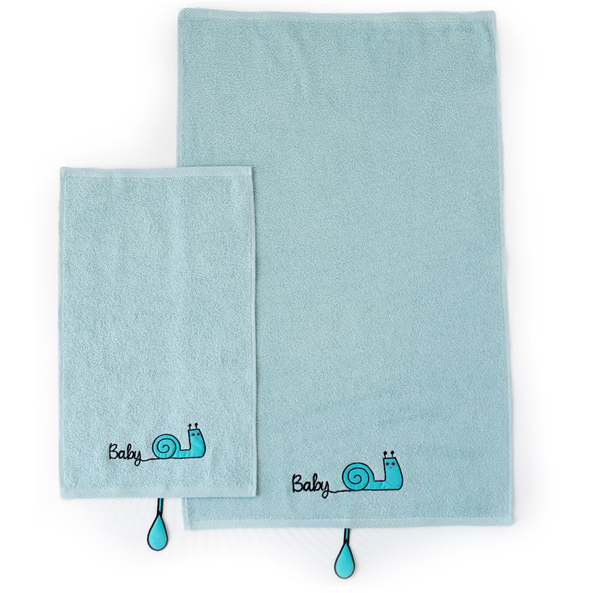 Milk & Moo Kinderhandtuch-Set mit 2 Sangaloz