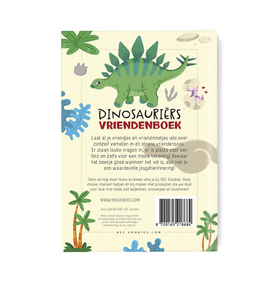 Libro degli amici Dinosauro A5 // Ragazzi