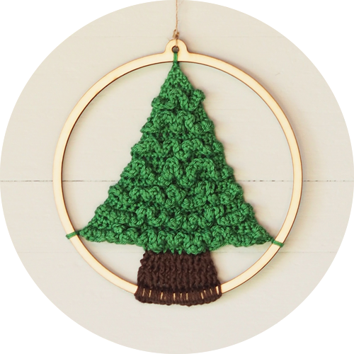 Christmas holiday tip! - DIY Crochet kit Christmas tree in wooden ball