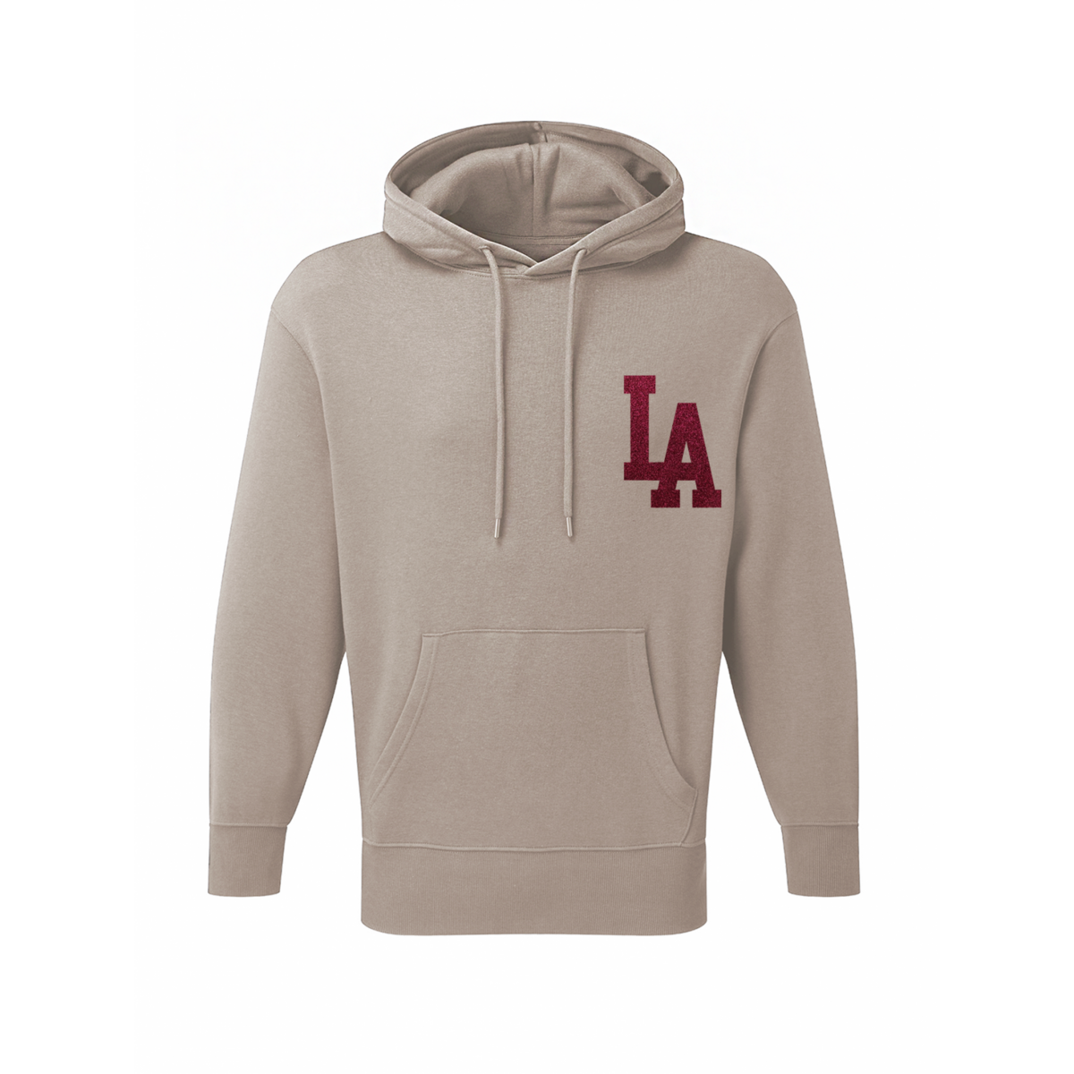 Limited Hoodie Lounge Los Angeles Bordeaux Glitter Chest Velvet Copy