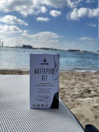 Kit di purificazione dell'acqua - 1 carbone attivo binchotan e 20 perle in ceramica em