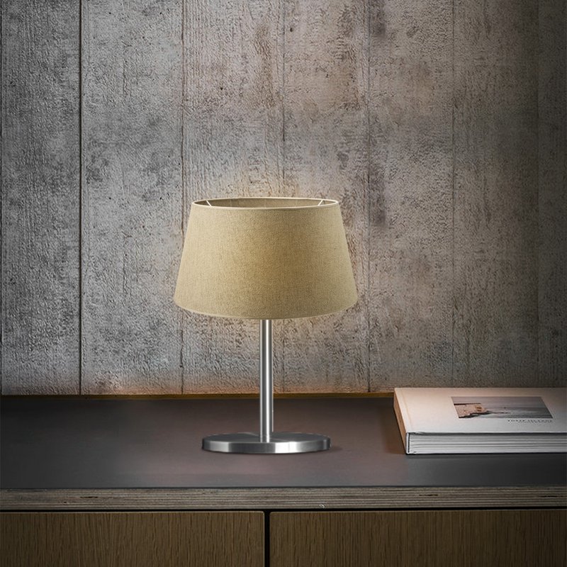 Home Sweet Home Fabric Lampshade Brown - 35 x 30 x 19 cm