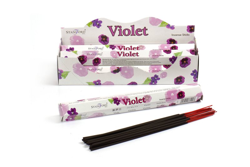 StamFP-37 - Bastoncini di incenso viola Premium Stamford