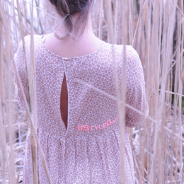 Summer dress %23StyleBabe BEIGE leo print viscose %23StatementFashion "The Message Dress"
