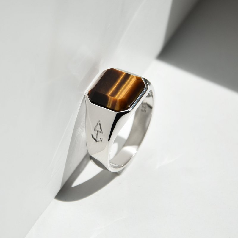 Ring HORUS TIGEREYE | 925 sølv