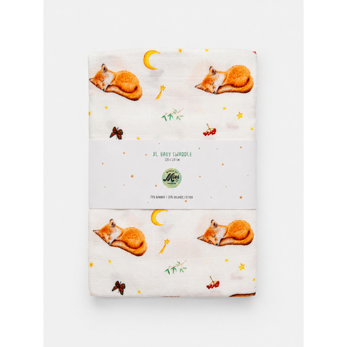 XL hydrofiele doek doek vosje 120cm