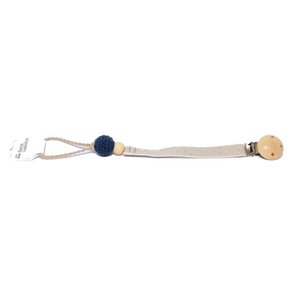 Pacifier ribbon linen navy OK 3439