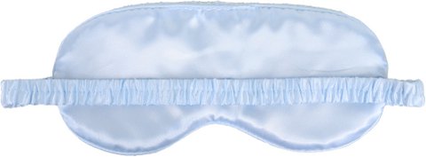 WS getextureerde oogmasker lichtblauw