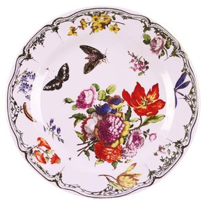 Plate metal Pink butterfly