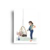 postcard - series 'bellies' - hanging chair