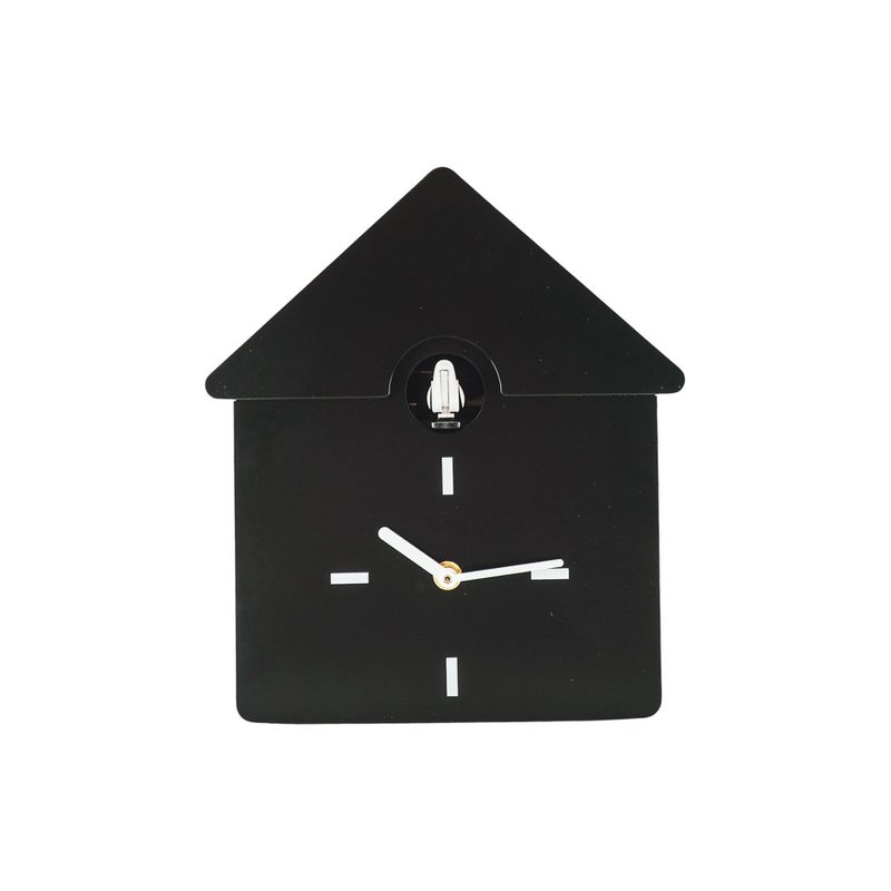 Reloj- Cuco de reloj de pared- Negro- 24x27x9cm