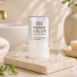 DEODORANTE IN STICK CON PIETRA DI ALLUME NATURALE AL 100% - 115G
