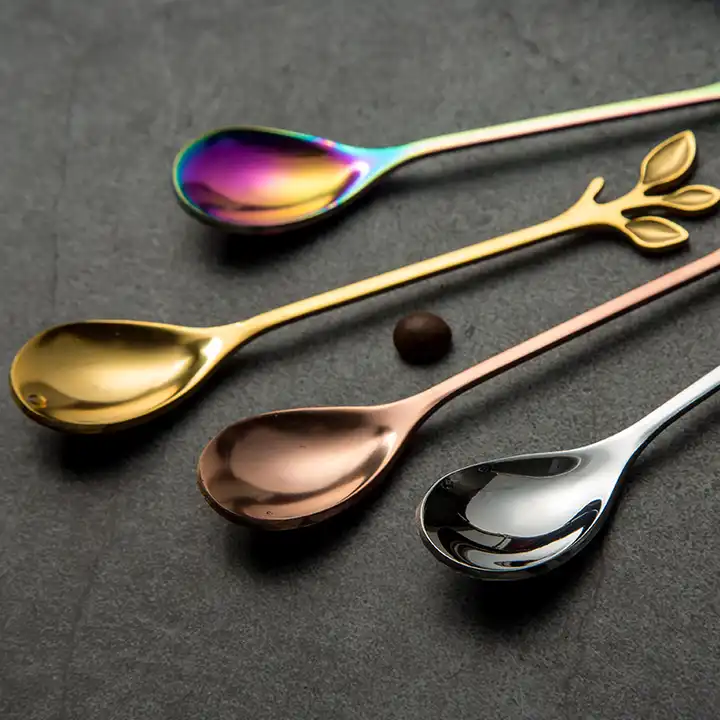 "Brin d'Olivier" spoon - For tea, coffee or desserts - 4 colors available