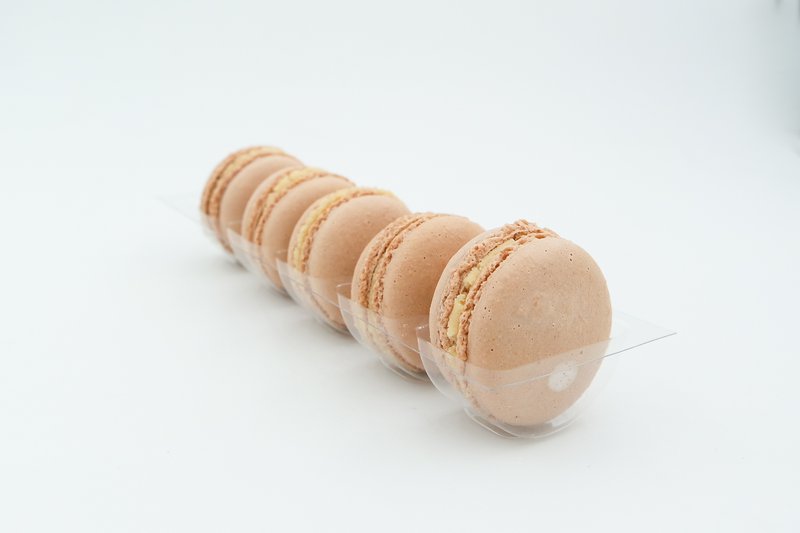 Saltede karamel macarons