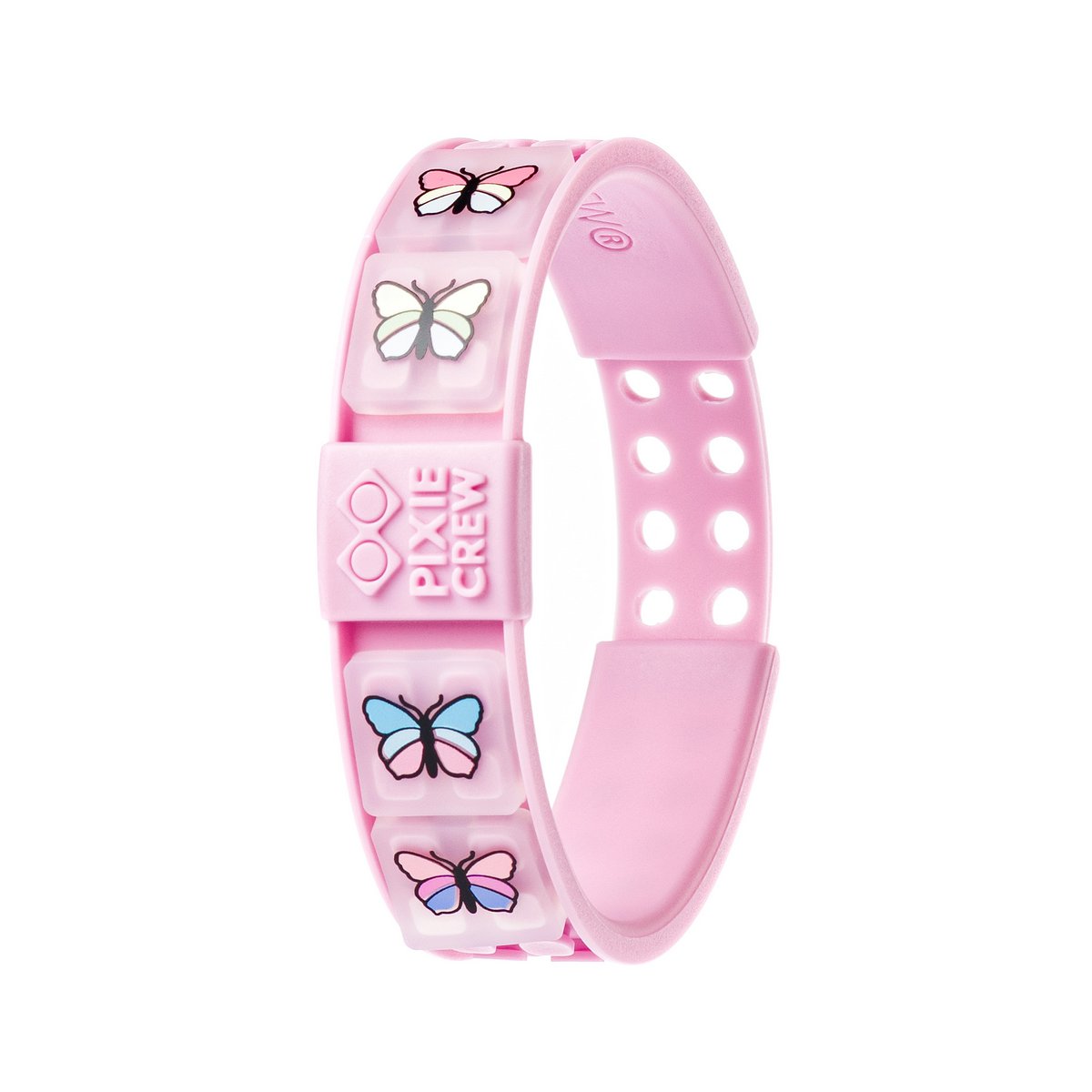 PIXIE CREW Kreativt pixelarmbånd — japansk forår / pink med sommerfugle