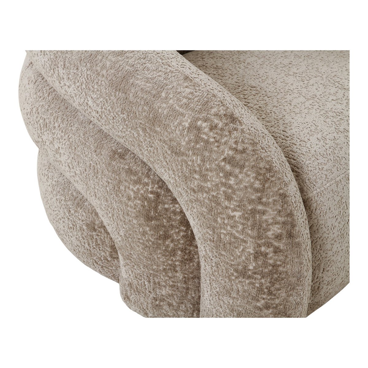 Valletta Lounge Chair with swivel function - Natural, 93x83x70 cm