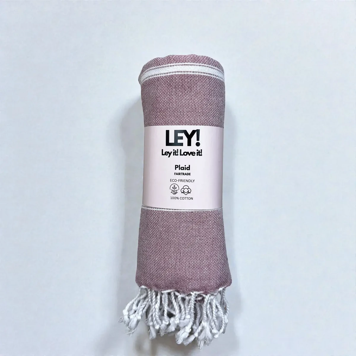 LEY! Plaid Streifen - Aubergine 