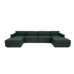 Modular Sofa GRACIA - U-shaped 180 x 360 x 180 cm - Green