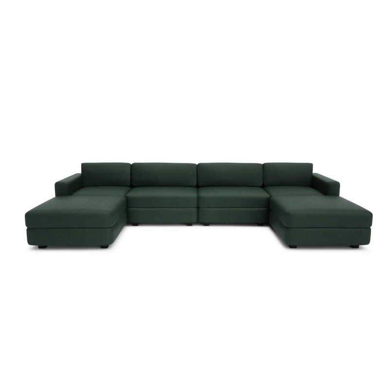 Modular Sofa GRACIA - U-shaped 180 x 360 x 180 cm - Green