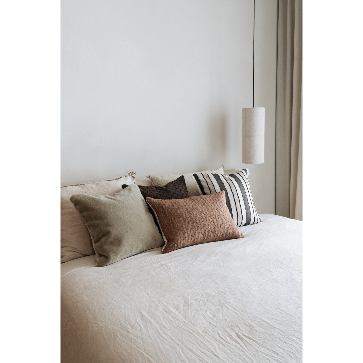 Luxury mohair decorative cushion cover Amy sage green 50x50 cm