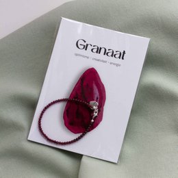 Granat ædelsten armbånd