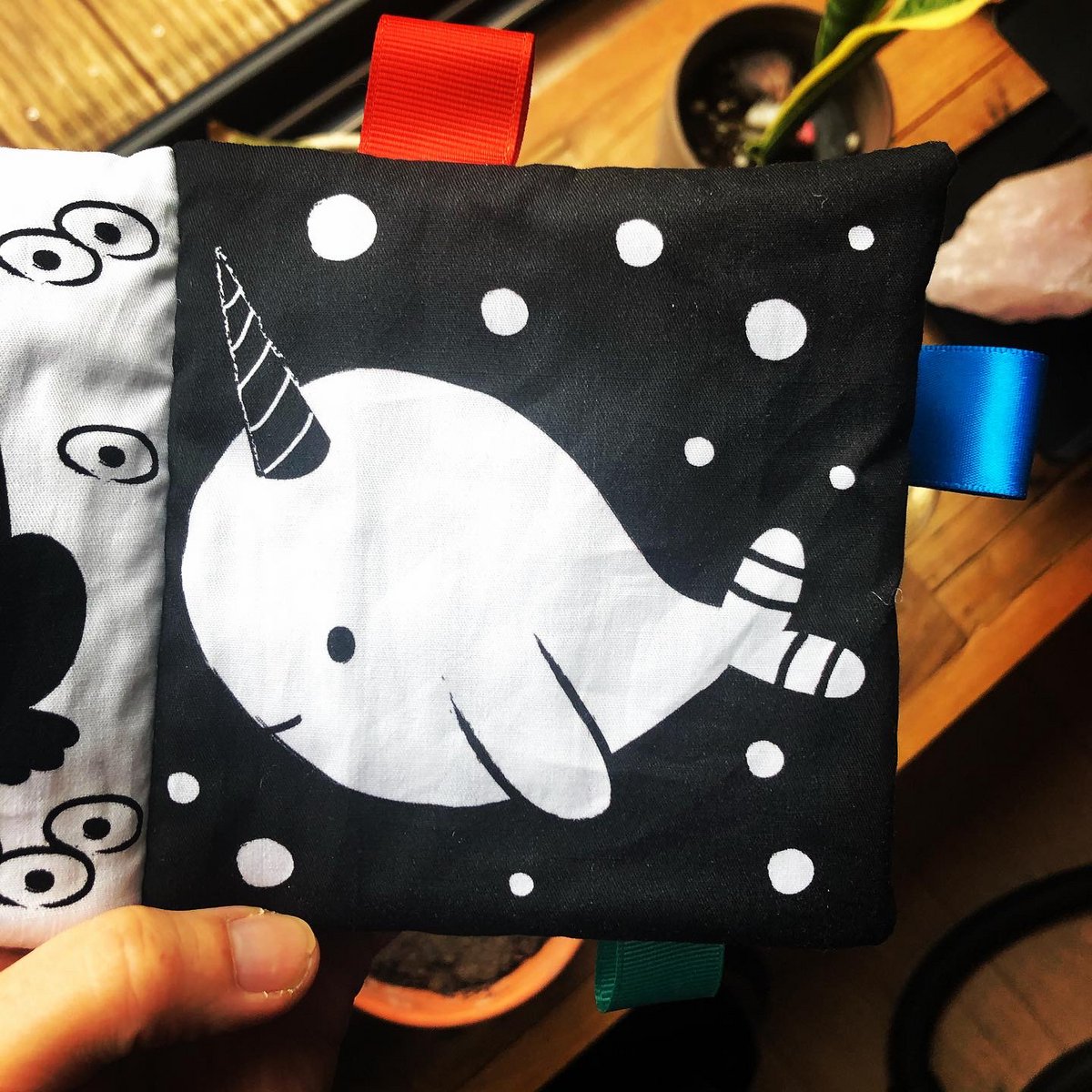 Fabric book - In the water