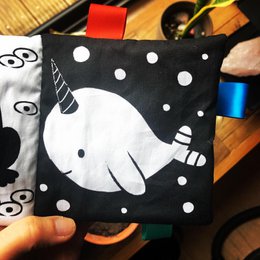 Fabric book - In the water
